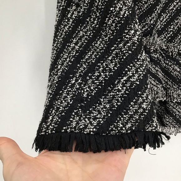 Ann Taylor Women’s Ruffled Peplum Fringe Jacket Blazer Business Career Size 12P - Picture 6 of 9